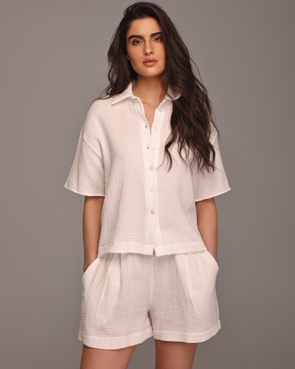 Kim Linen Button Down Shirt