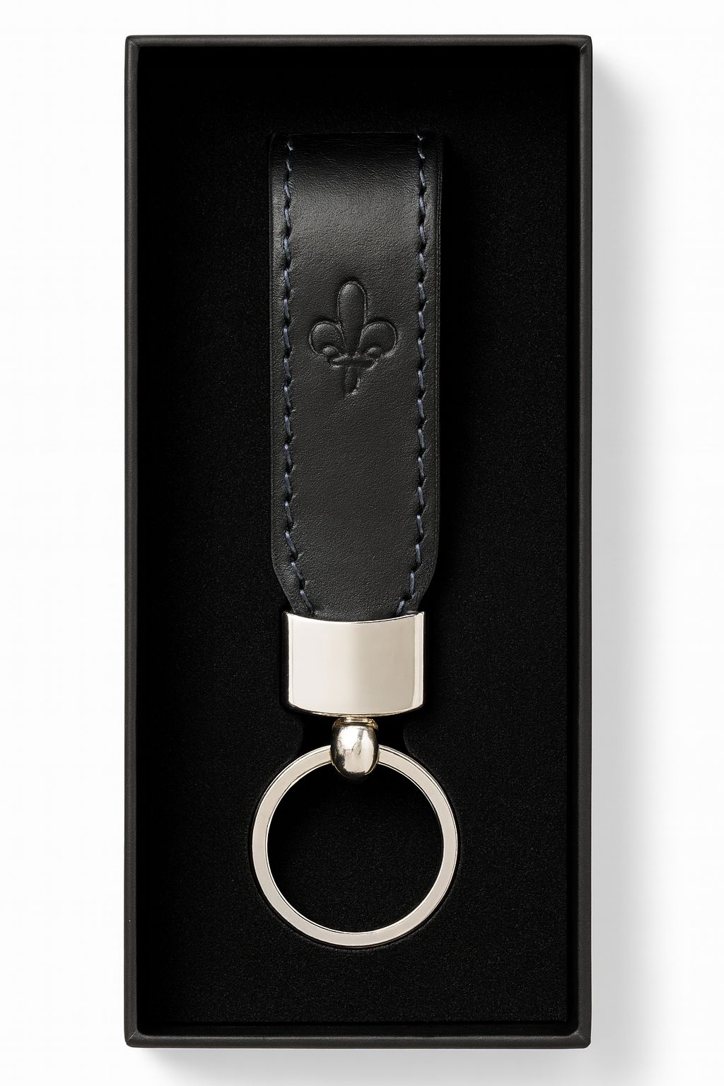 Lily Leather Keychain