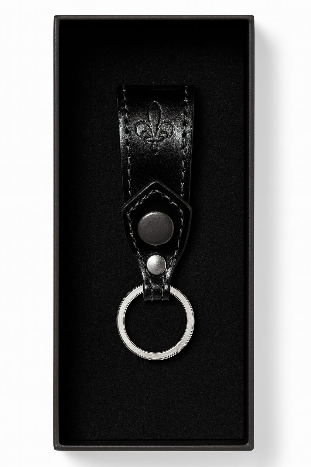 Lily Leather Keychain