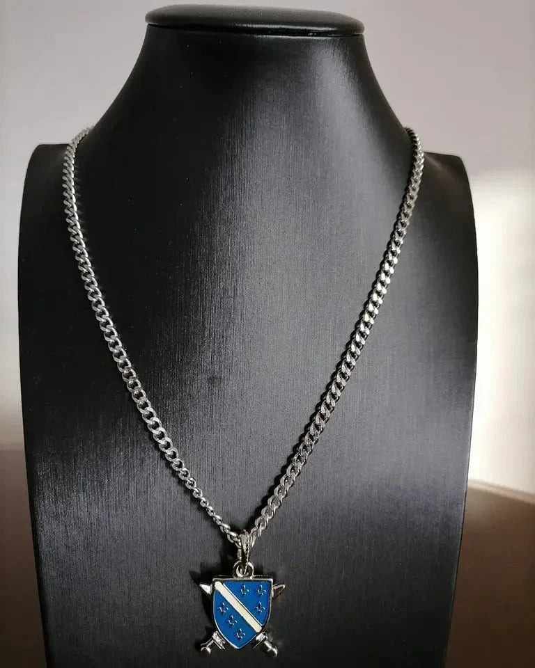 Bosnian Shield Necklace
